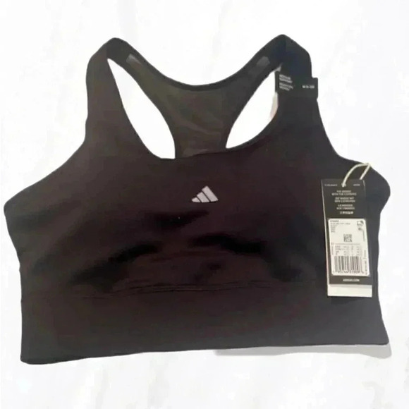 NWT Adidas medium support running pocket performance bra M - Picture 2 of 4